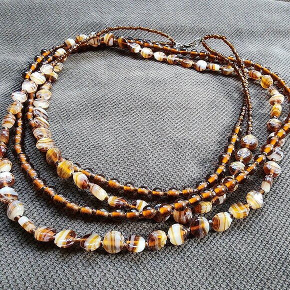 Etsy Colorful Artisan Multi-Strand Beaded Necklace - Picture 16 of 16
